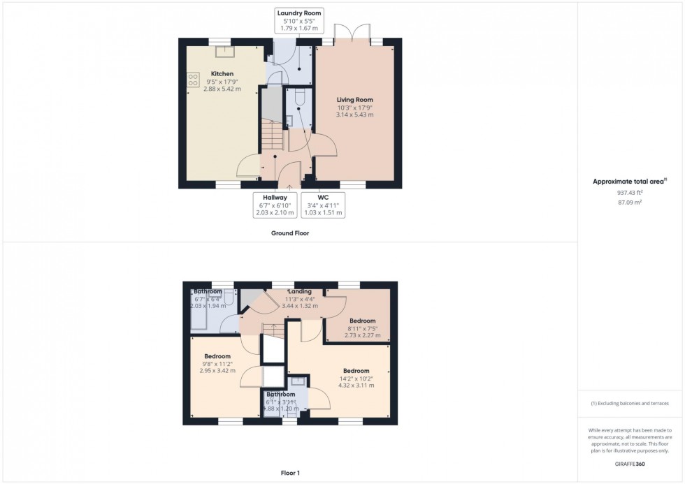 Floorplan for Rustic Street, Kingsbrook, Aylesbury