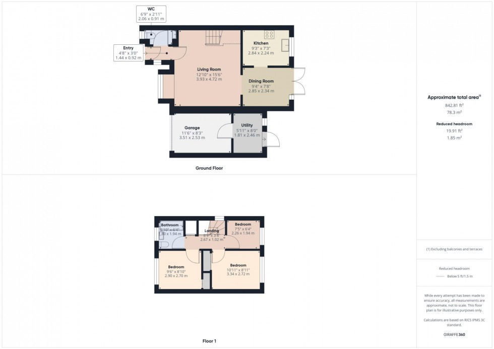 Floorplan for Lark Vale, Watermead, Aylesbury