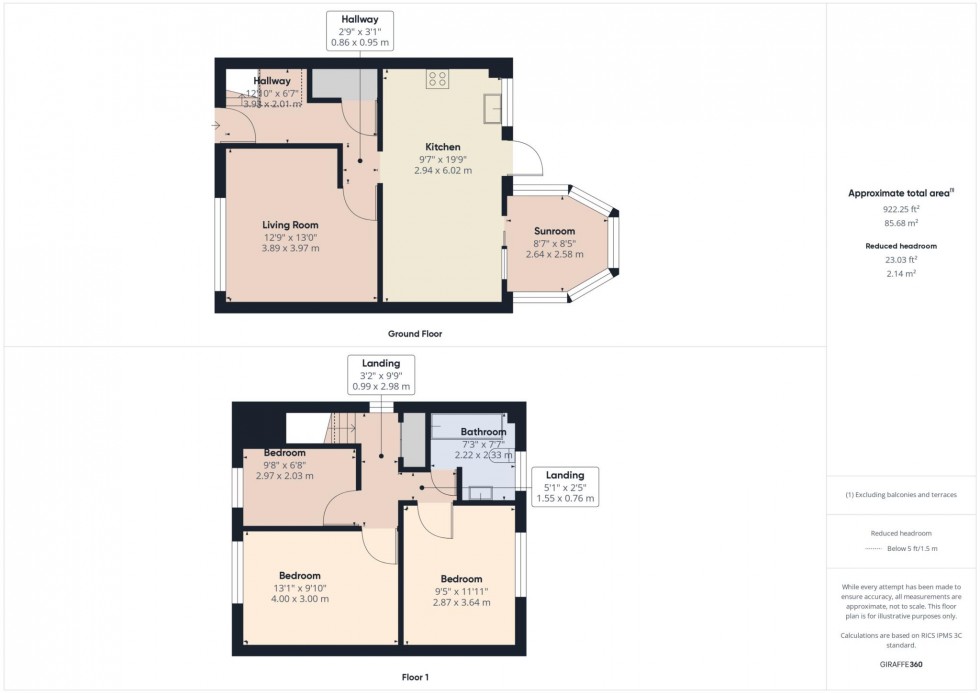 Floorplan for Dunsham Lane, Elmhurst, Aylesbury