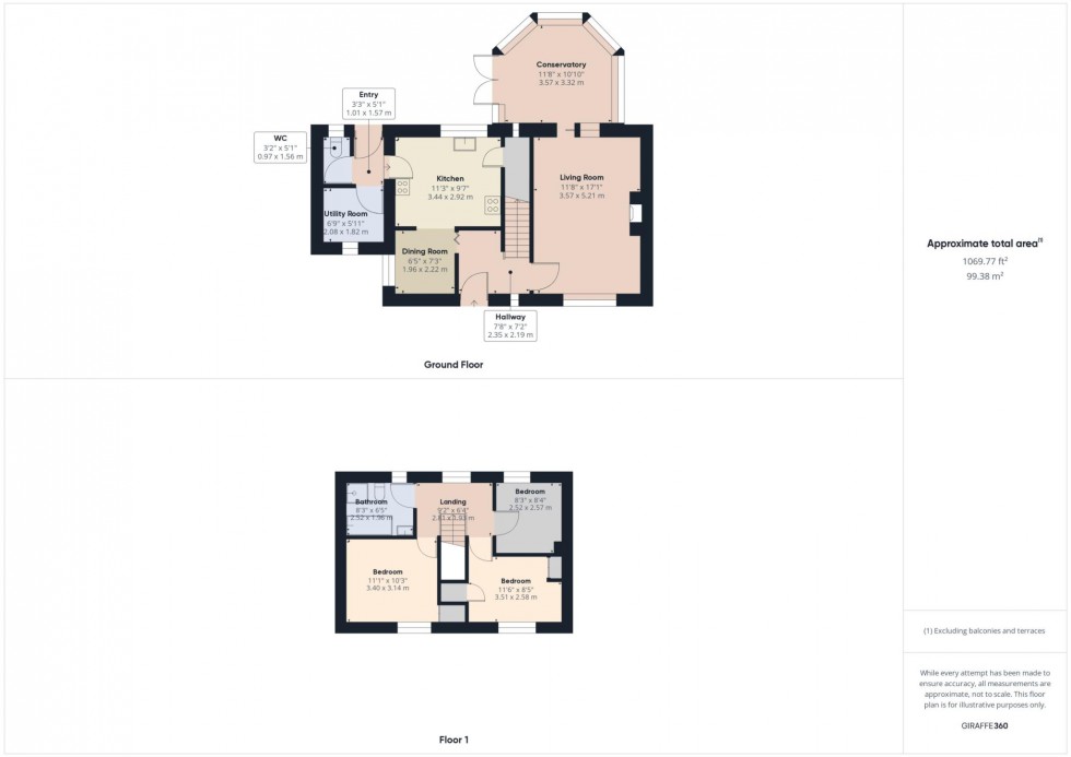 Floorplan for Anstey Close, Waddesdon