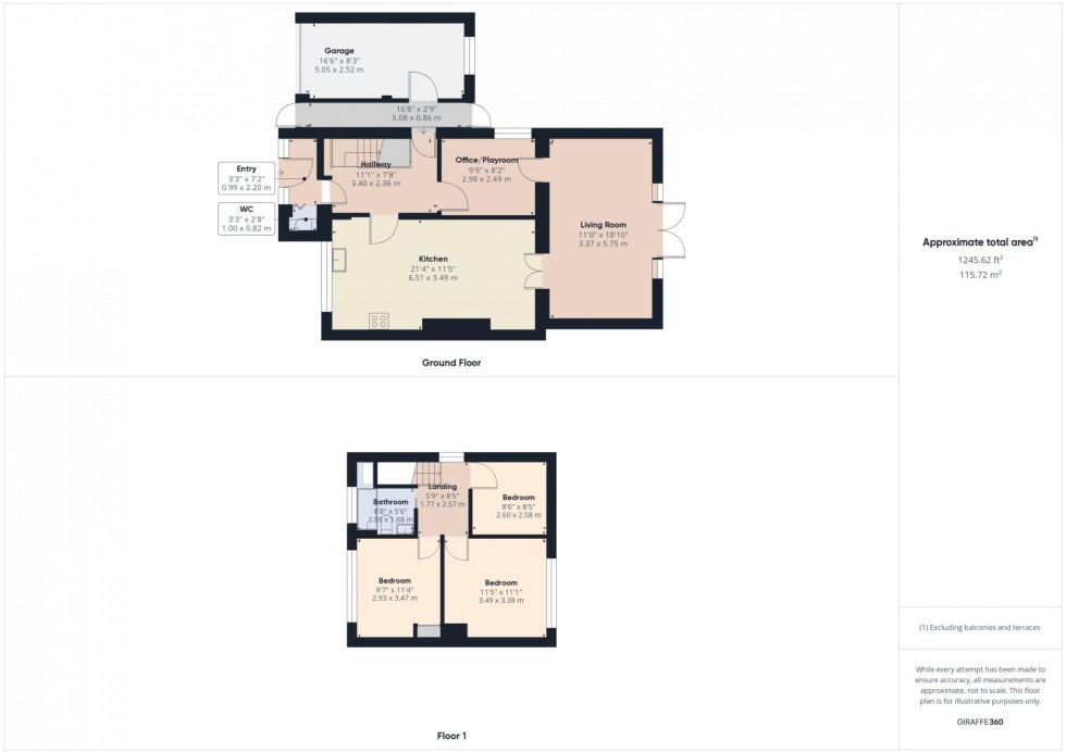 Floorplan for Welbeck Avenue, Bedgrove, Aylesbury