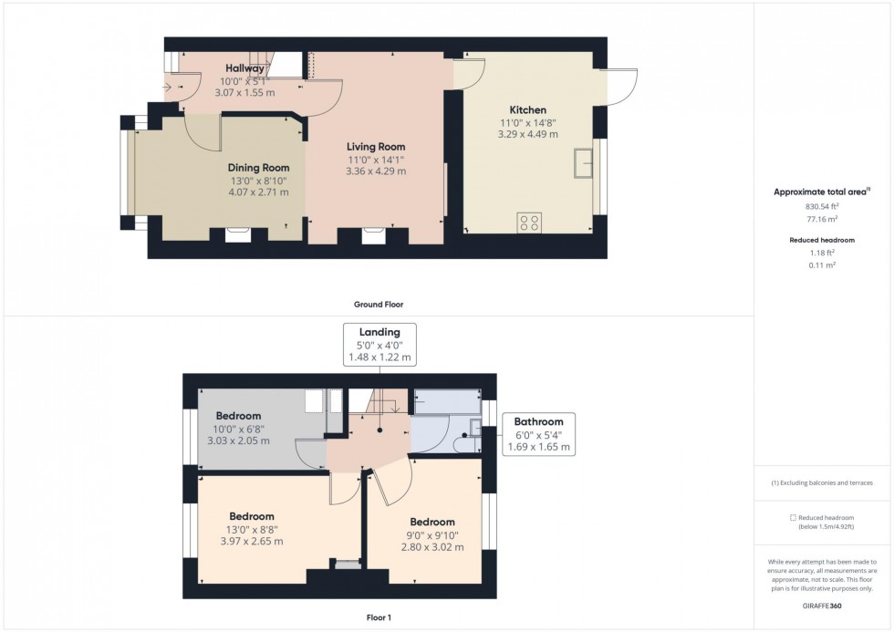 Floorplan for Clinton Crescent, Aylesbury