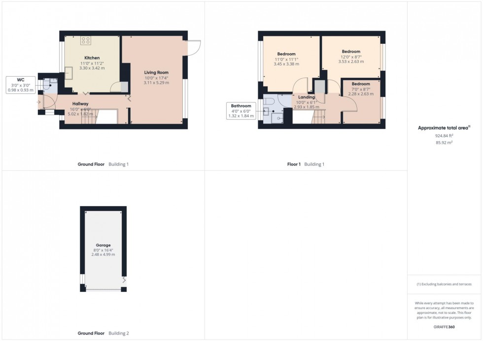 Floorplan for Tamar Close, Hawkslade, Aylesbury