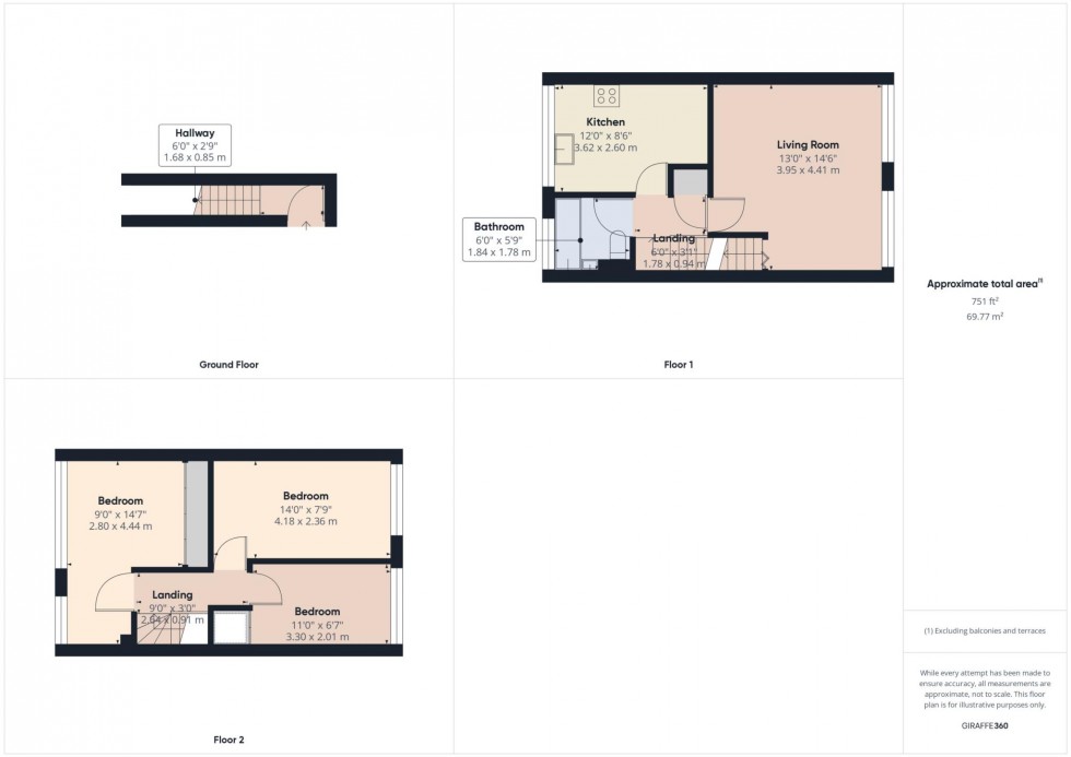 Floorplan for Long Meadow, Bedgrove, Aylesbury