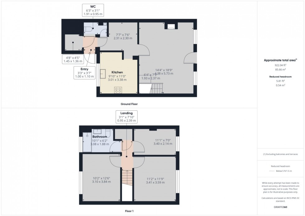 Floorplan for Cherwell Road, Walton Court