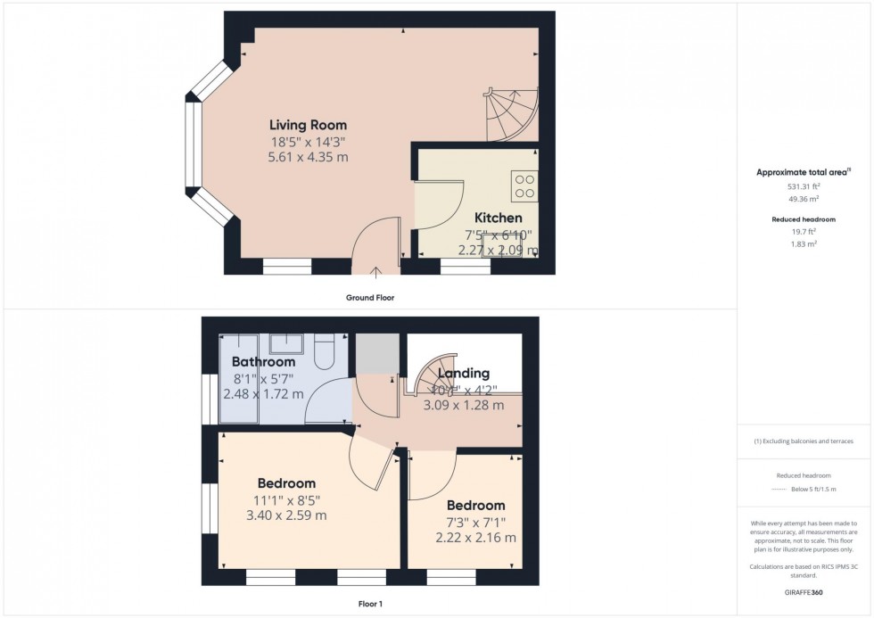 Floorplan for Avocet Way, Watermead