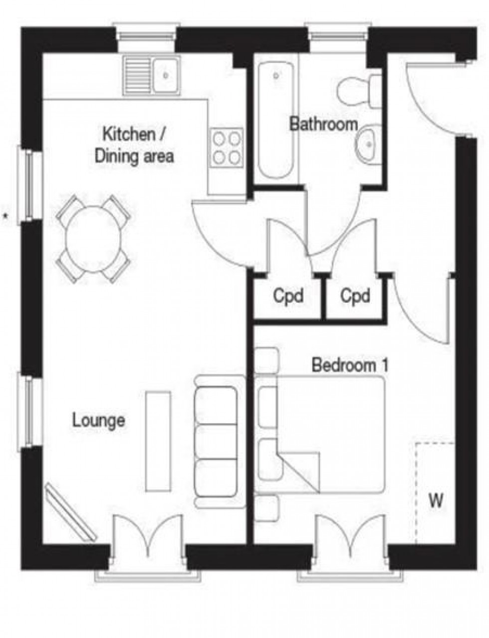 Floorplan for Prince Rupert Drive, Buckingham Park, Aylesbury