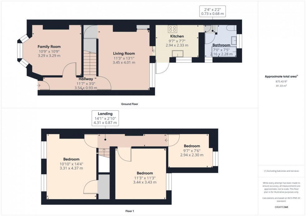 Floorplan for Kings Road, Aylesbury, Buckinghamshire