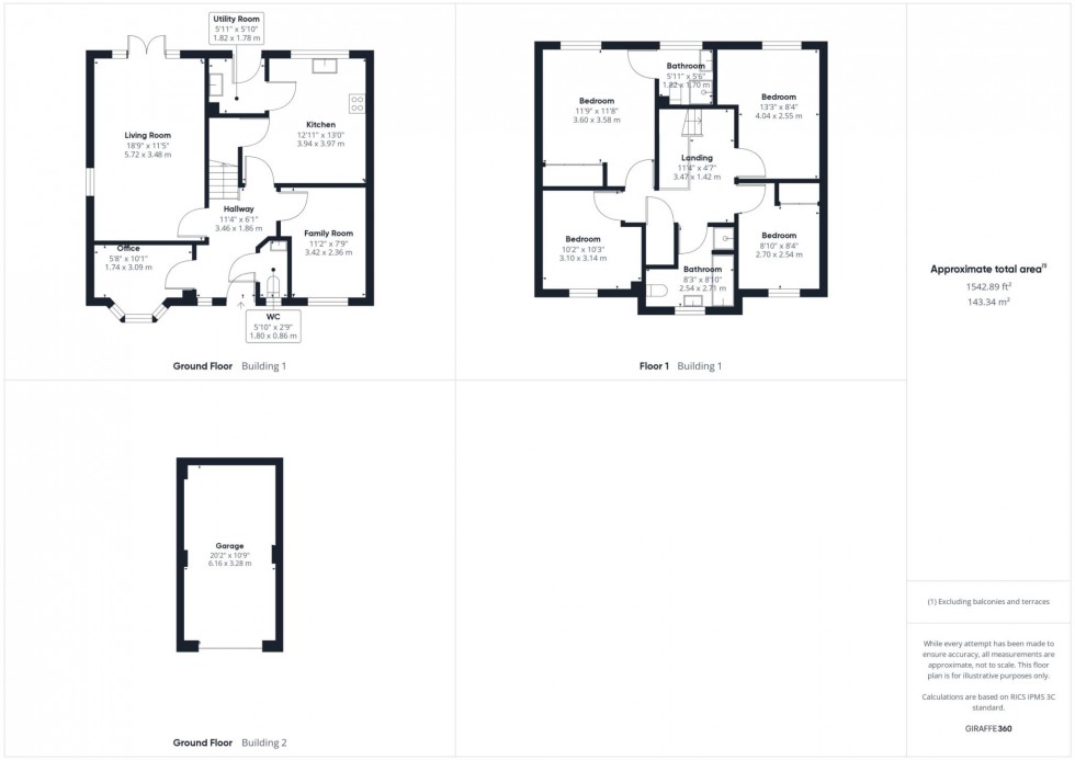 Floorplan for Perrine Close, Berryfields, Aylesbury