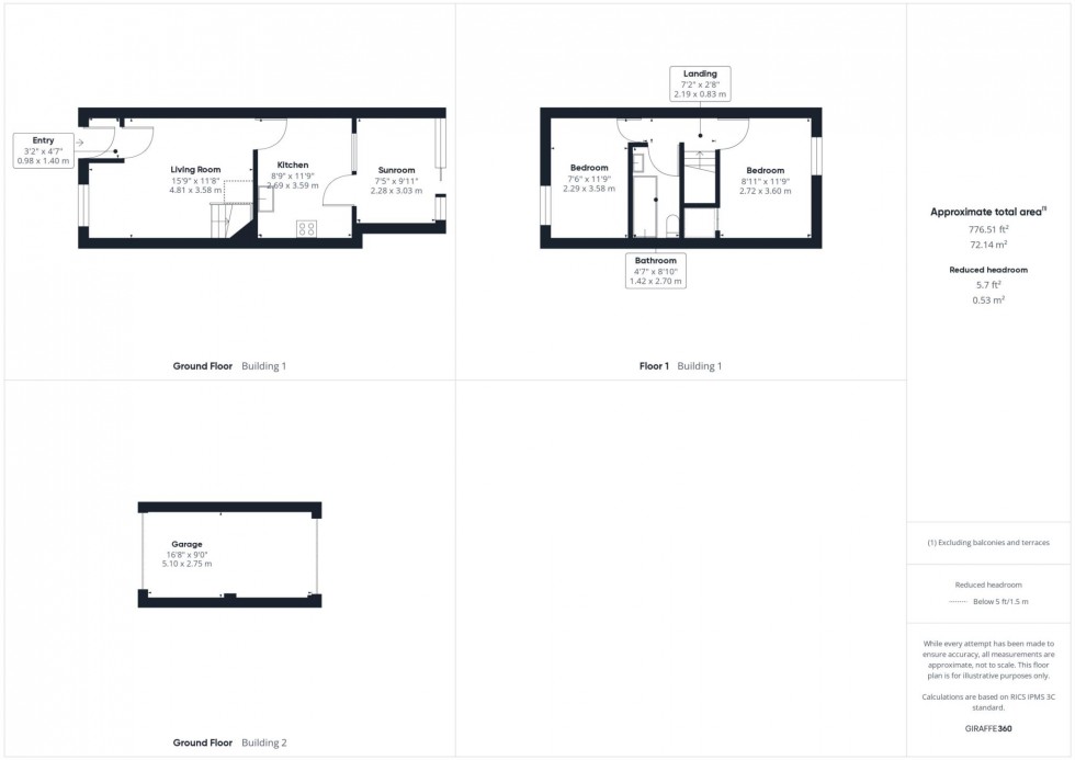 Floorplan for Field Way, Coppice, Aylesbury