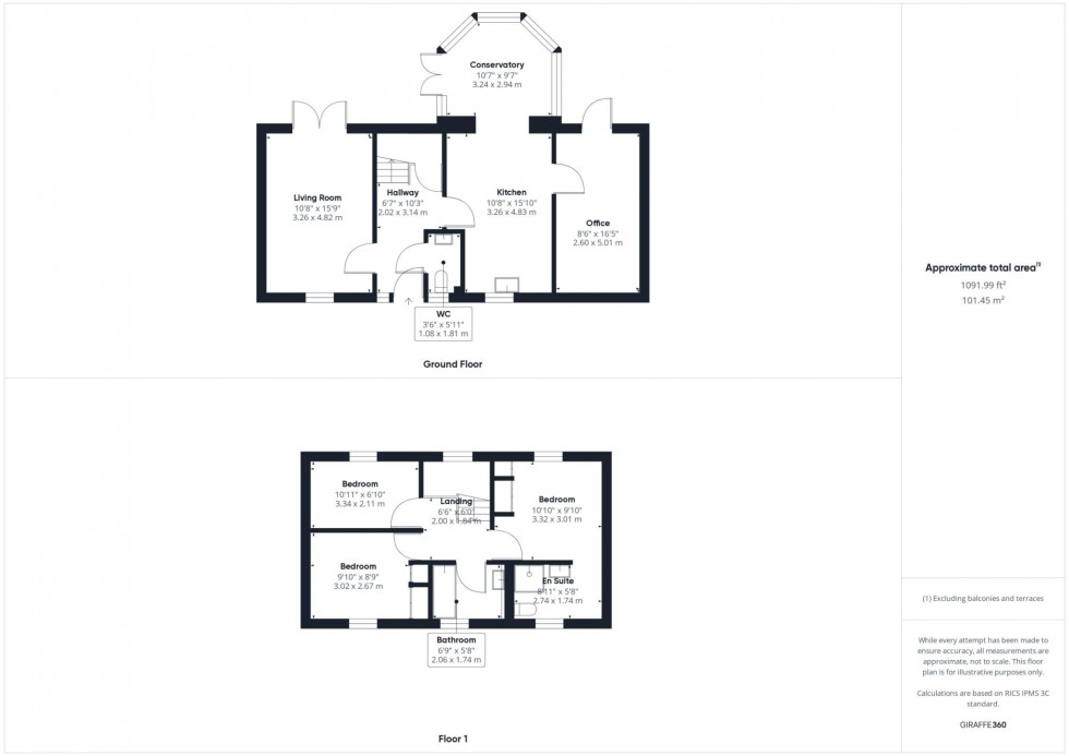 Floorplan for Ayleswater, Watermead, Aylesbury