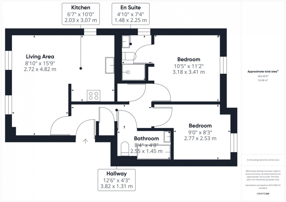 Floorplan for Arncott Way, Fairford Leys, Aylesbury