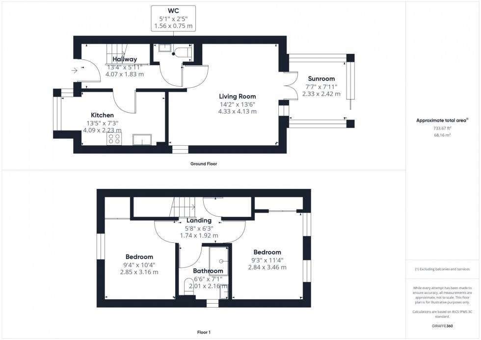 Floorplan for Pitcher Walk, Fairford Leys, Aylesbury