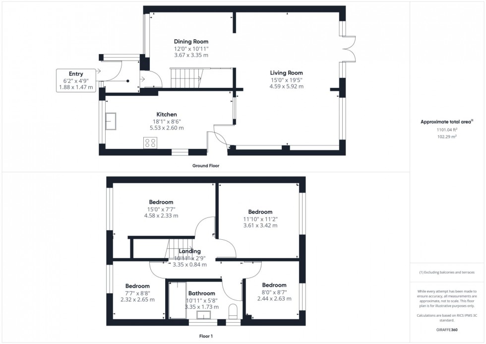 Floorplan for Brompton Close, Meadowcroft, Aylesbury