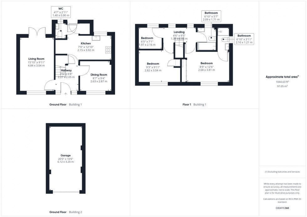 Floorplan for Pulver Road, Kingsbrook, Aylesbury