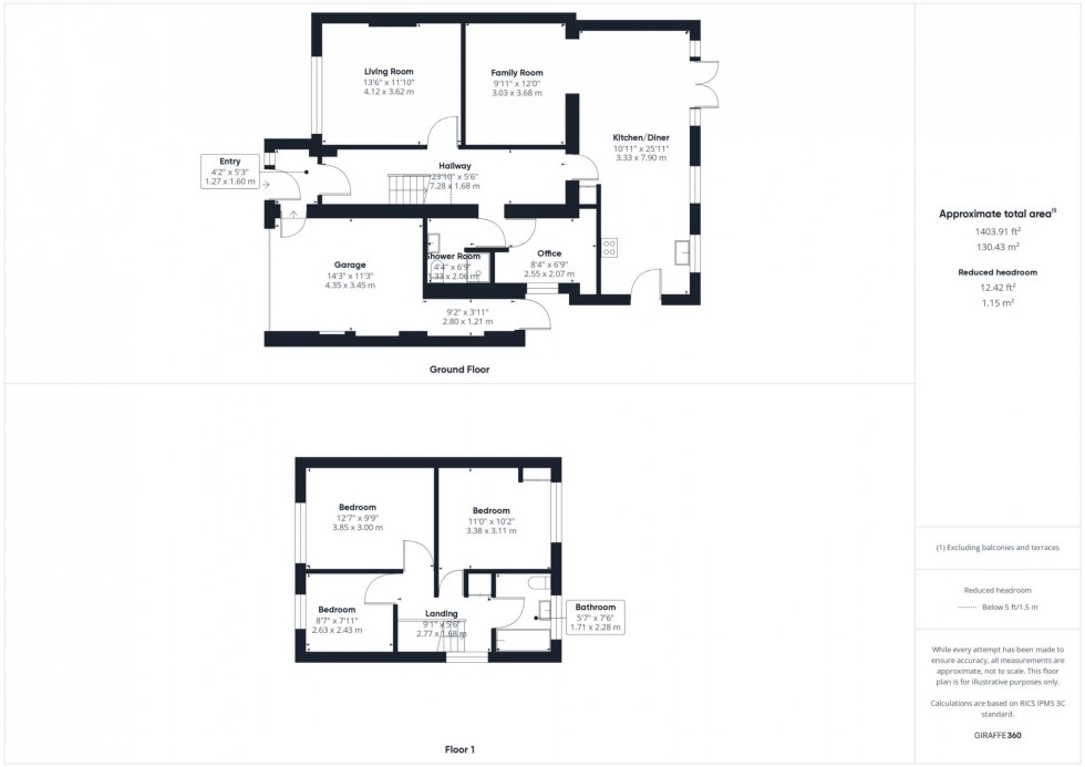 Floorplan for Dorset Place, Bedgrove, Aylesbury