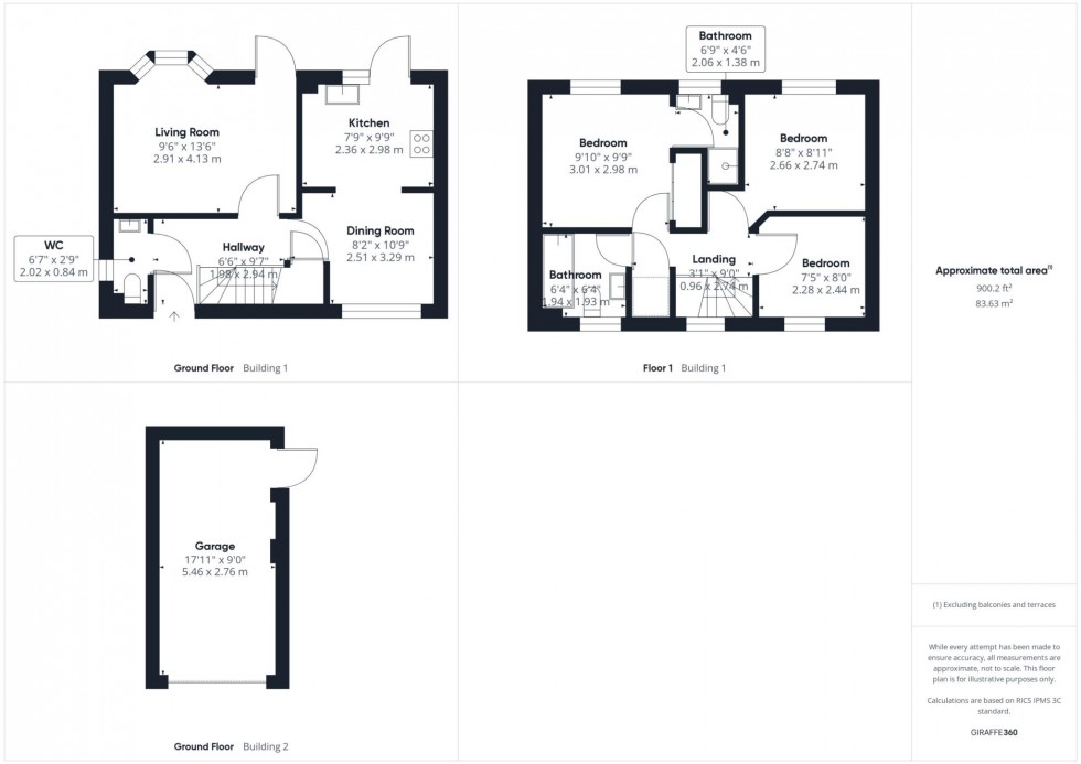 Floorplan for Pine Street, Fairford Leys, Aylesbury