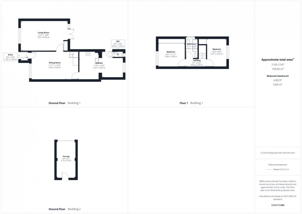 Floorplan for Rowland Way, Hartwell, Aylesbury