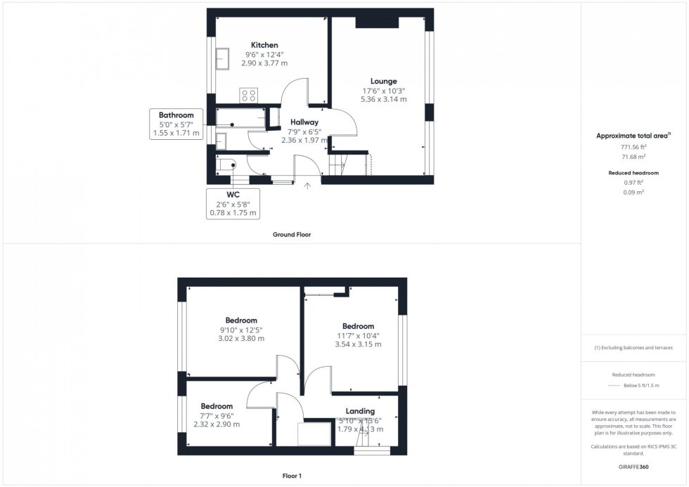 Floorplan for Greetham Road, Bedgrove, Aylesbury