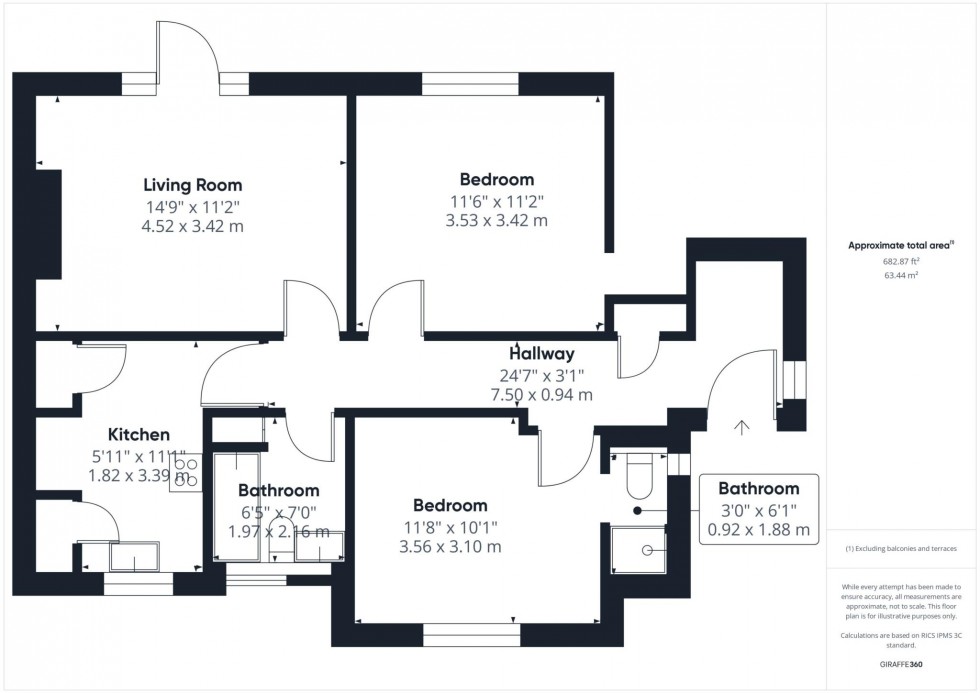 Floorplan for Churchill Avenue, Aylesbury, Buckinghamshire