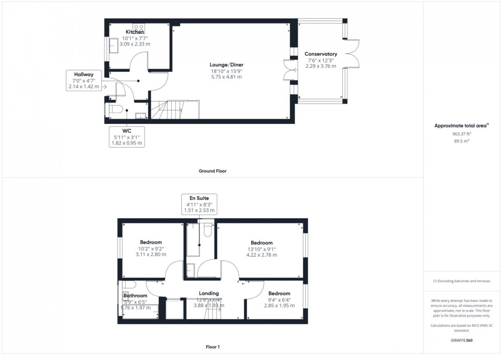 Floorplan for Whitehead Way, Lavender Grange, Aylesbury