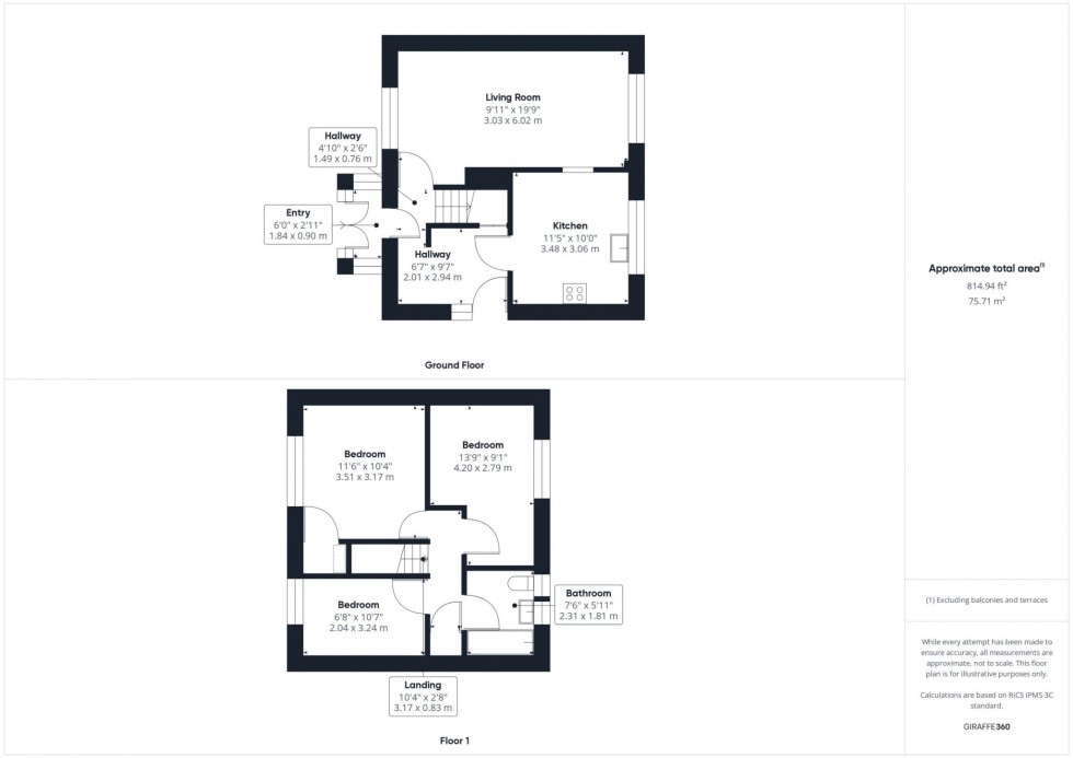 Floorplan for Belgrave Road, Aylesbury, Buckinghamshire