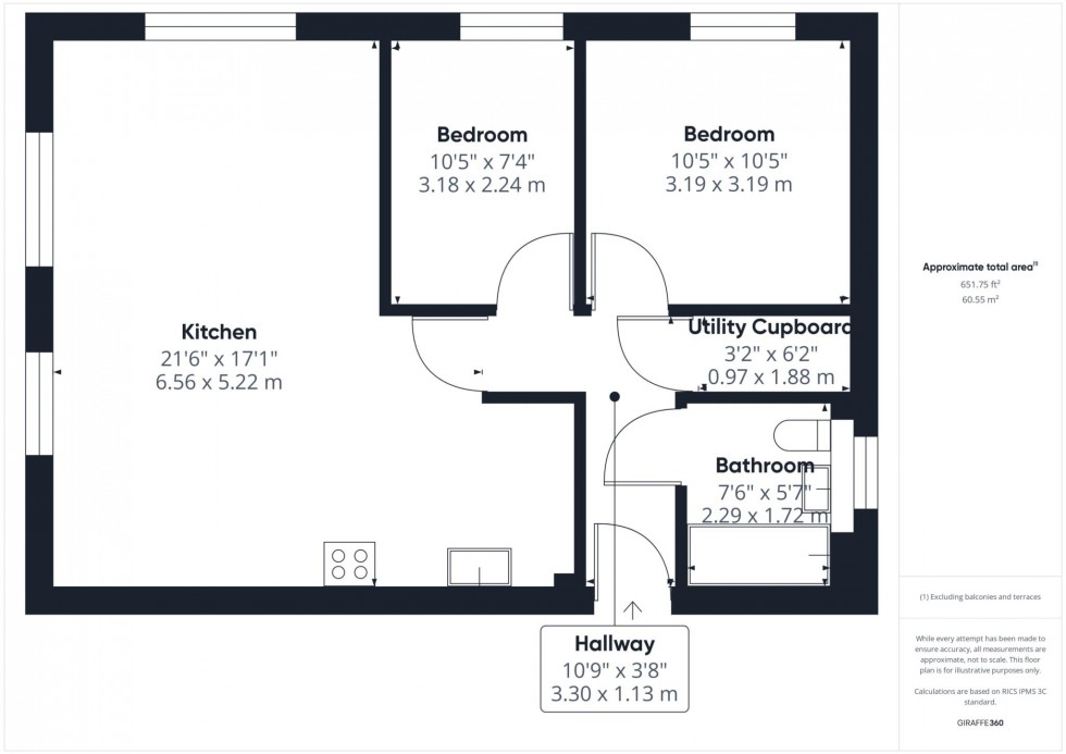 Floorplan for Boldison Close, Aylesbury, Buckinghamshire