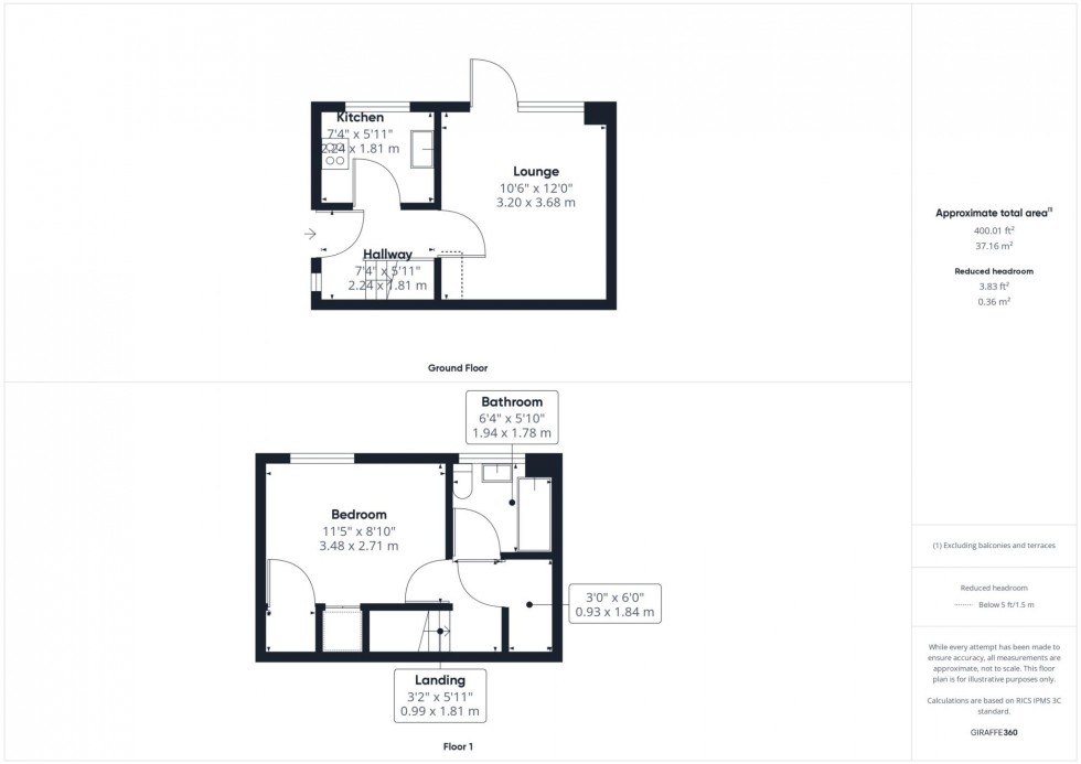 Floorplan for Meadow Way, Coppice, Aylesbury