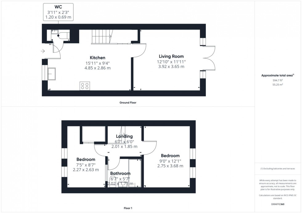 Floorplan for Turner Close, Cleveland Park, Aylesbury