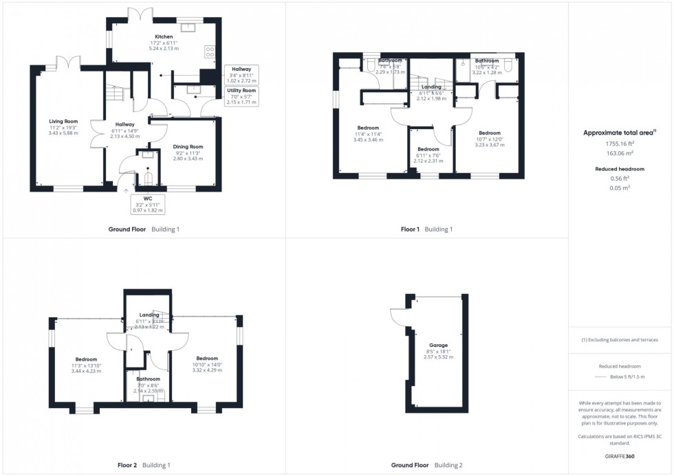 Floorplan for Wykeham Path, Buckingham Park, Aylesbury