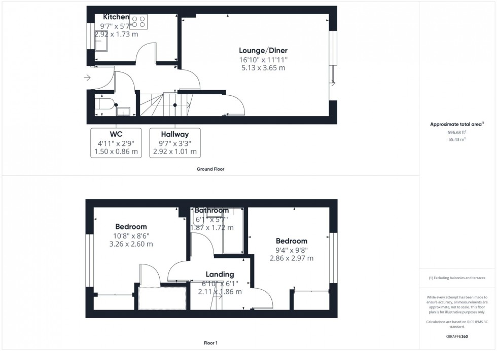 Floorplan for Bittern Way, Watermead, Aylesbury