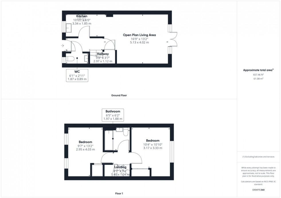 Floorplan for Cannon Close, Aylesbury, Buckinghamshire