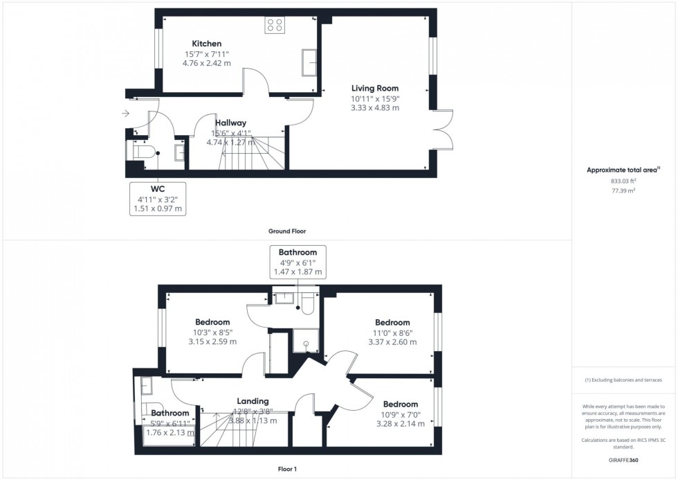 Floorplan for Topaz Lane, Berryfields, Aylesbury