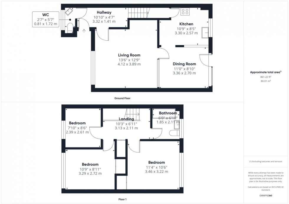 Floorplan for Wendover Road, Aylesbury, Buckinghamshire