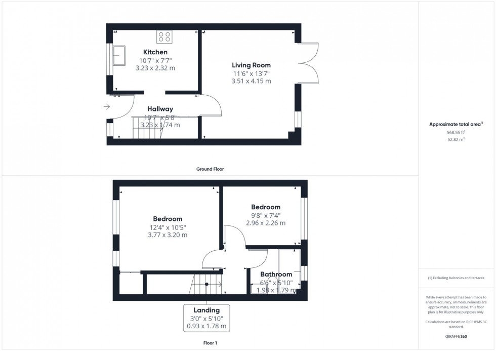 Floorplan for Constable Place, Haydon Hill, Aylesbury