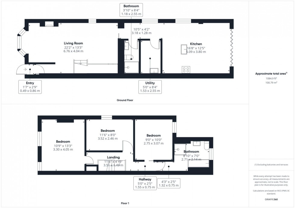 Floorplan for Queens Park, Aylesbury, Buckinghamshire