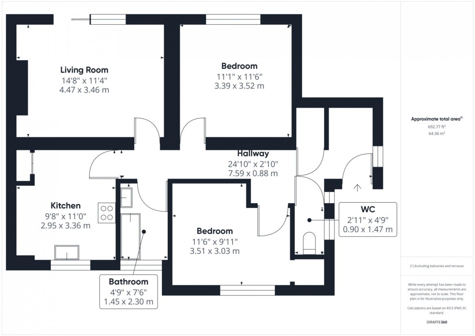 Floorplan for Mandeville Road, Aylesbury, Buckinghamshire