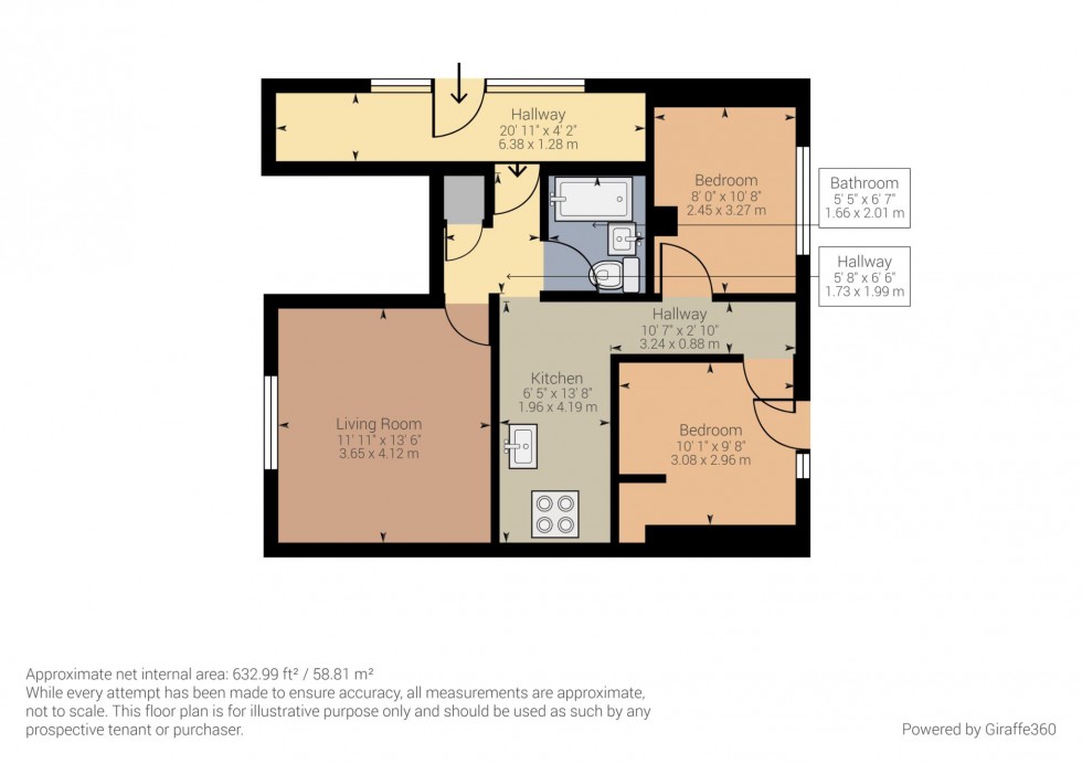 Floorplan for Prebendal Avenue, Southcourt, Aylesbury